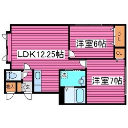 新道東駅 徒歩14分 2階の物件間取画像